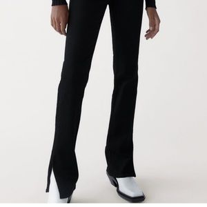 Zara Split-Hem High Rise Jeans